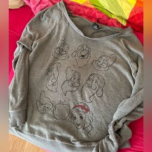 Snow White and Seven Dwarfs light weight sweatshirt
